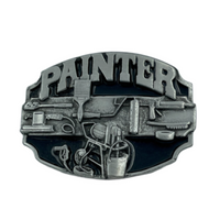 Peintre Peinture Pinceau Peintre Outils Boucle De Ceinture Boucles