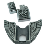 Belt Buckle Lighter Combo Scorpion with Eagle Wings REMOVABLE Fits 1.5" belt