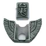 Belt Buckle Lighter Combo Scorpion with Eagle Wings REMOVABLE Fits 1.5" belt