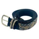 Diamante Shiny Bling Women's Fashion Leopard Print Belt