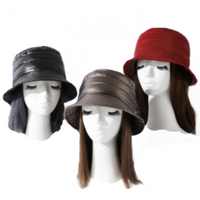 Chapeau seau matelassé pour femmes, doux et chaud, casquette pliable et écrasable, nouveau