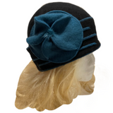 Femme Fleur Années 1920 Hiver 100% Laine Casquette Béret Bonnet Cloche Seau