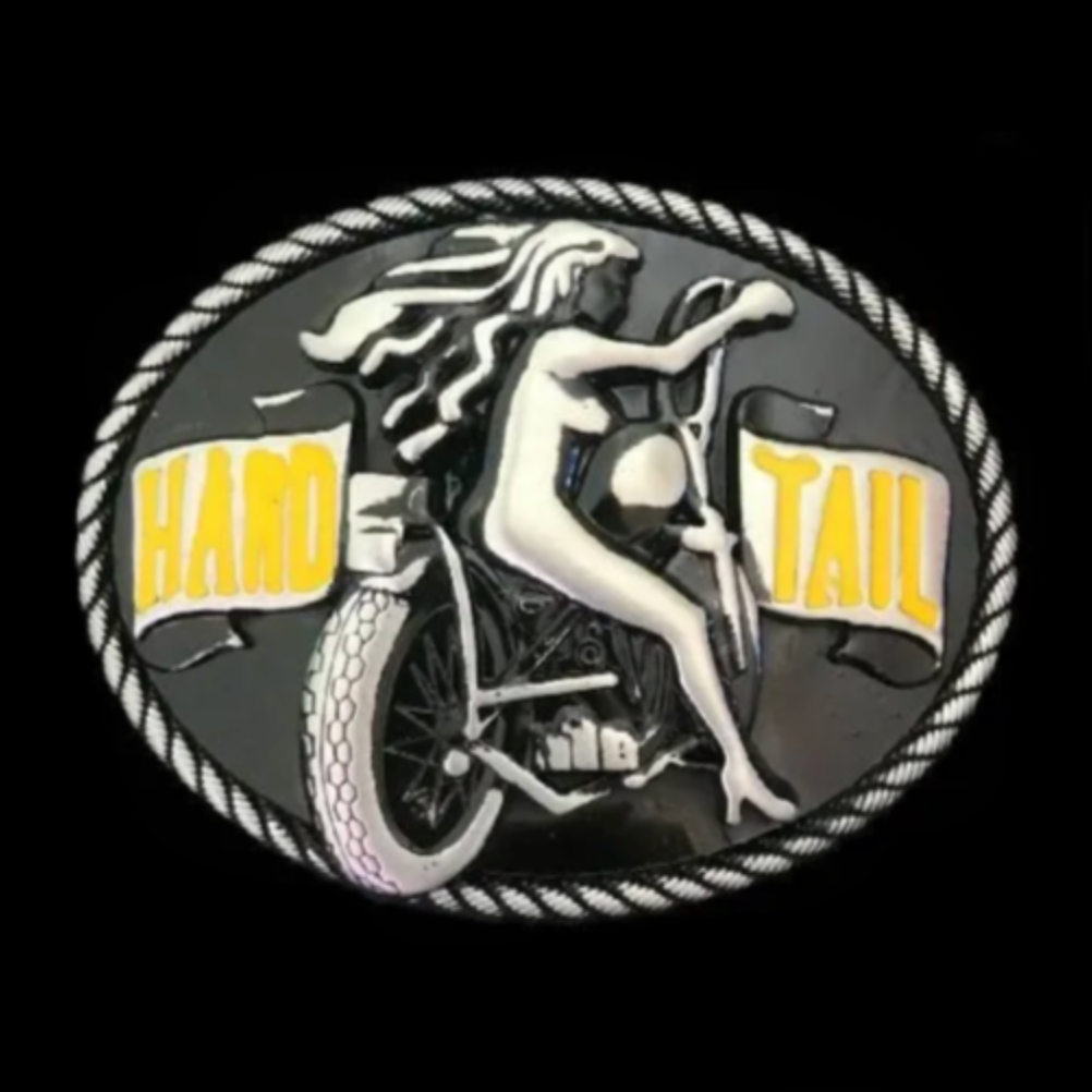 Motorcycle Belt Buckle Women Biker Bike Rider Hard Tail Buckles Belts