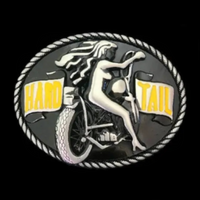 Motorcycle Belt Buckle Women Biker Bike Rider Hard Tail Buckles Belts