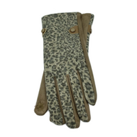 Women's Animal Print Cheetah Leopard Gloves Winter Fashion