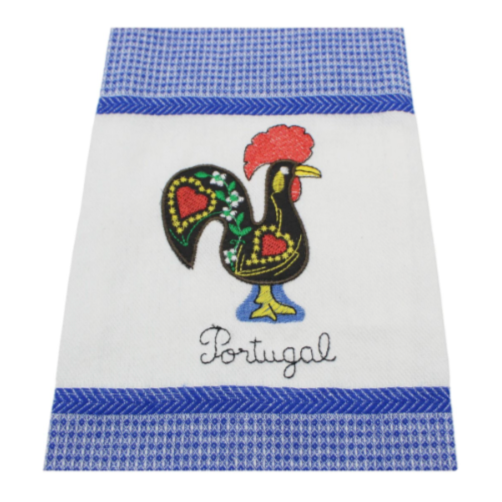 Portuguese Rooster Kitchen Dish Towels 100% Cotton Decorative Towels