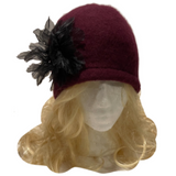 Women's Vintage Gatsby Style Wool Bucket Cloche Beanies Beret Winter Hat