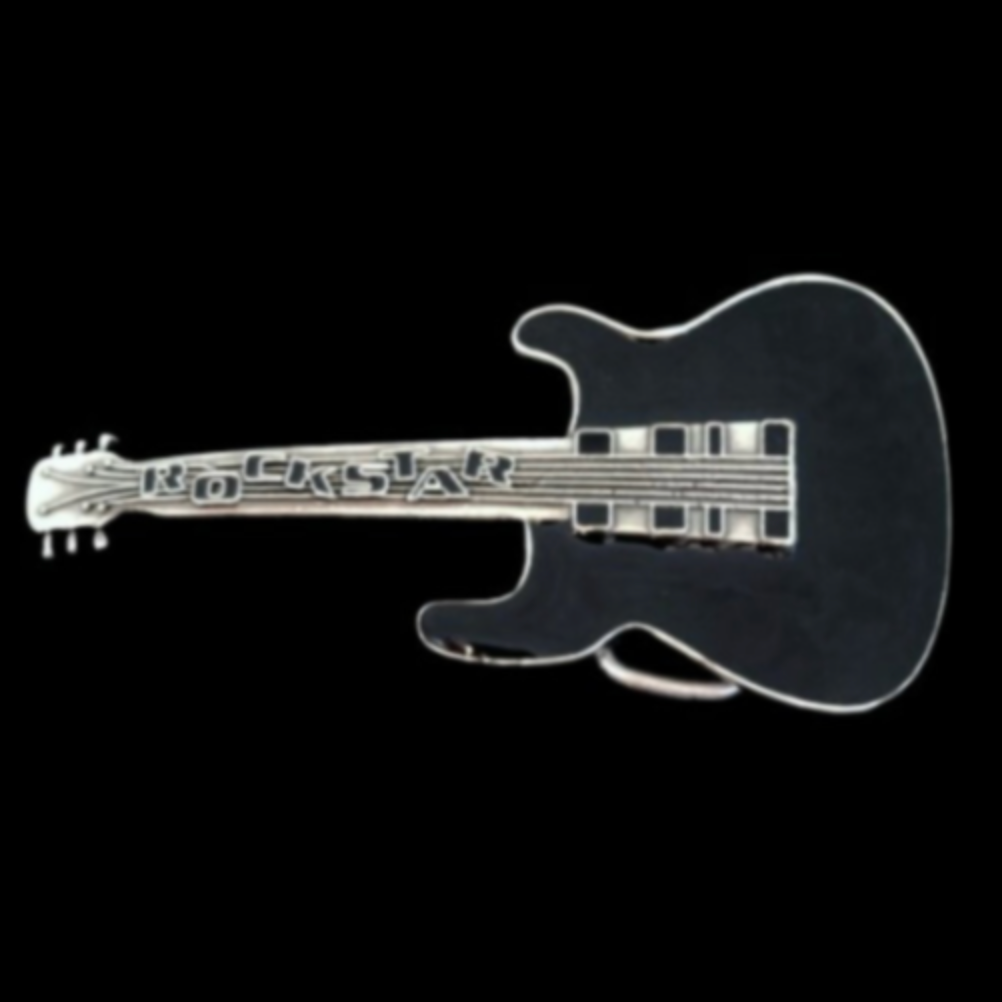 Rock N Roll Star Guitar Music Band Cool Belt Buckles Boucle de Ceinture