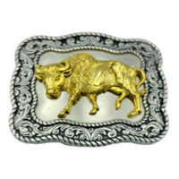 Buffalo Bisson Western Cowboy Cowgirl Belt Buckle Buckles