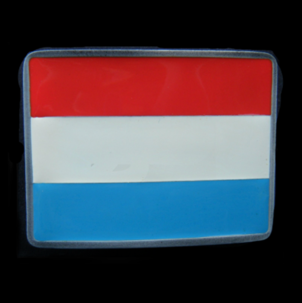 Luxembourg Flag Belt Buckle Boucle De Ceinture Drapeau