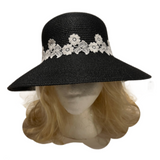 Sombrero flexible de verano para mujer, sombrero de playa de ala ancha para mujer, gorra plegable para el sol