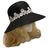 Sombrero flexible de verano para mujer, sombrero de playa de ala ancha para mujer, gorra plegable para el sol