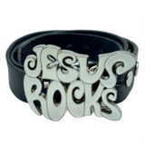 Jesus Rocks Belt Buckle Christian Men Women Accessory Religious