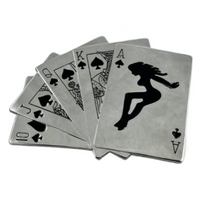 Boucle de ceinture à main Royal Flush Spades Mudflap Girl Poker