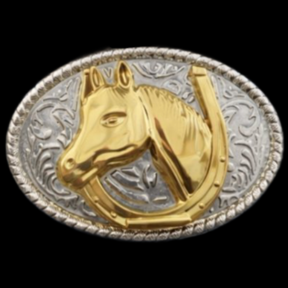 Boucle de ceinture de cheval, fer à cheval occidental, rodéo, chevaux de Cowboy, grandes boucles