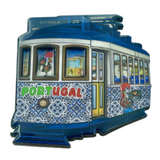 Portugal Estrela Lisbon Lisboa 28 Blue Tram Portuguese Tiles Souvenir Magnet