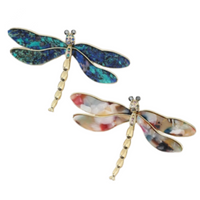 Dragonfly Pin Brooch Vintage Style Women Fashion Jewelry Large & Sparkly