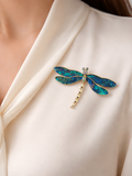 Dragonfly Pin Brooch Vintage Style Women Fashion Jewelry Large & Sparkly