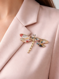 Dragonfly Pin Brooch Vintage Style Women Fashion Jewelry Large & Sparkly