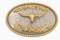 Boucle de ceinture Longhorn Western Ranch Cowboy Cowgirl Texas Longhorns boucles de ceinture