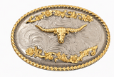 Boucle de ceinture Longhorn Western Ranch Cowboy Cowgirl Texas Longhorns boucles de ceinture
