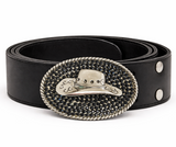 Western Silver Cowboy Cowgirl Rodeo Hat Belt Buckles