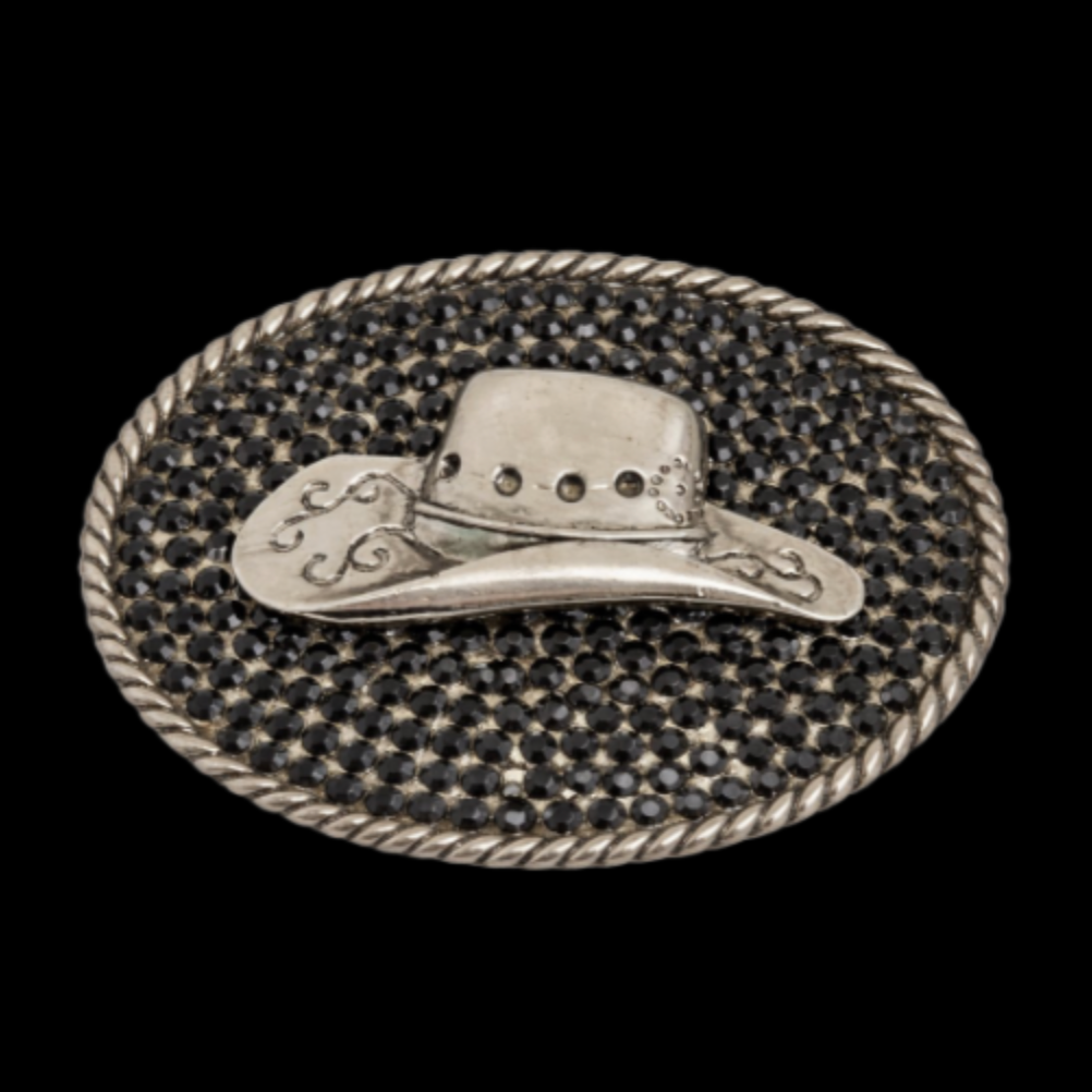 Western Silver Cowboy Cowgirl Rodeo Hat Belt Buckles