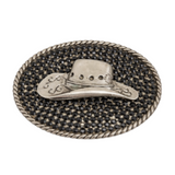 Western Silver Cowboy Cowgirl Rodeo Hat Belt Buckles