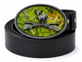 Camouflage Deer Buck Hunting Hunter Rifle 3D Belt Buckle Boucle de Ceintures