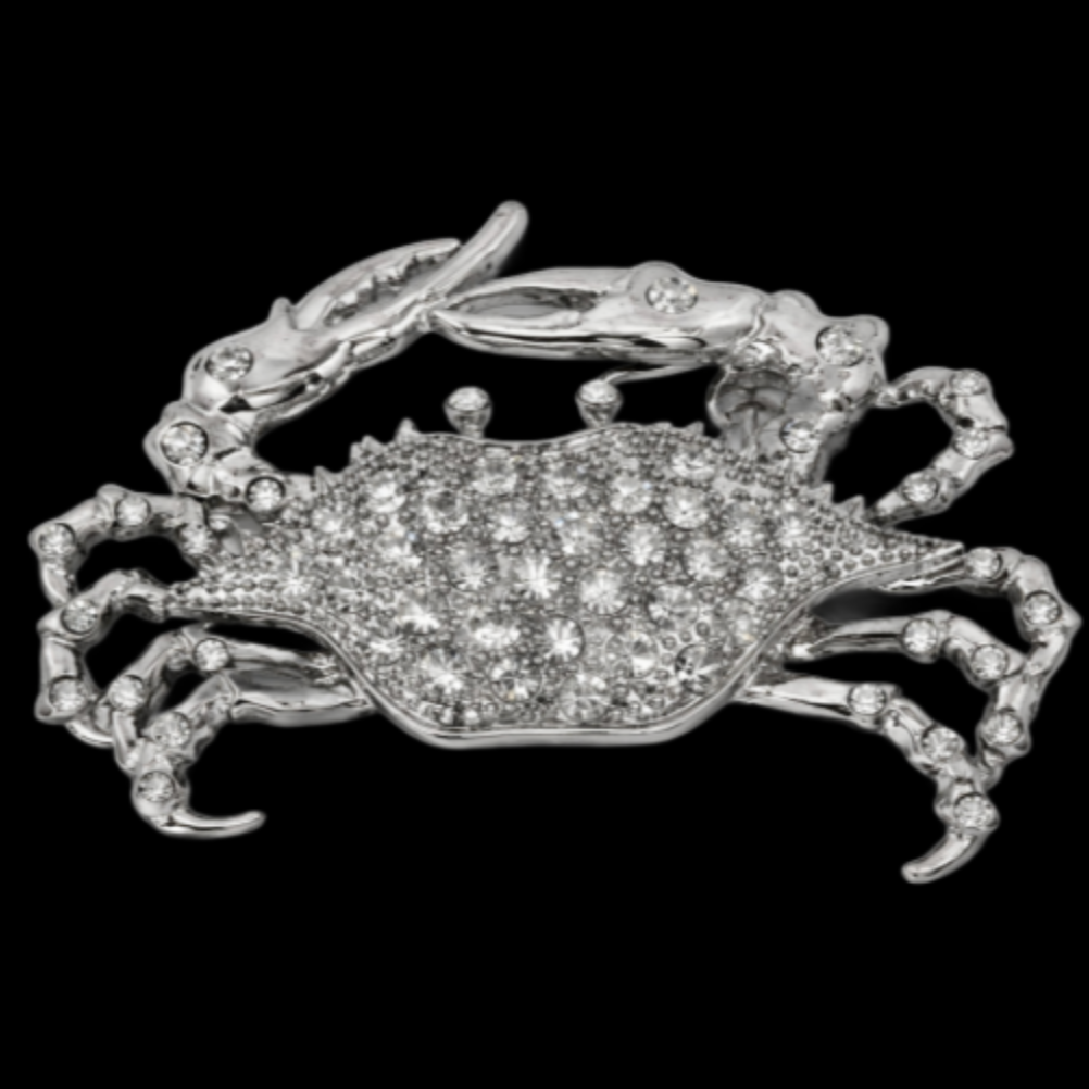Rhinestone Crab Nautical Ocean Fish Belt Buckles