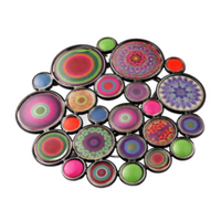 Kaleidoscope Mosaic Circle Belt Buckle