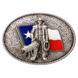 Hebillas de hebilla de cinturón occidental de rodeo vaquero de la bandera de Texas