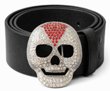 Boucle de ceinture crâne strass tête de squelette lutteurs masques boucles de ceinture