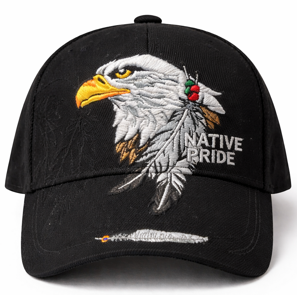 Native Pride American Dreamcatcher Indian Embroidered Cap Hat
