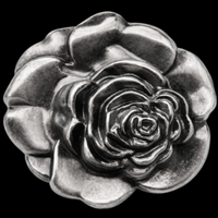 Flower Blooming Rose Floral Western Belt Buckle Buckles
