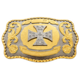 Belt Buckle Cross Praying Faith Rhinestone Crosses Rodeo Western Wide Buckles Belts