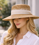 Chapeau de paille d'été femmes dames large bord plage mode chapeau soleil