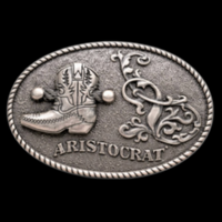 Aristocrat Cowboy Belt Buckle Western Cowboys Boots Rodeo Westerns Belts Buckles