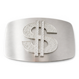 Belt Buckle Dollar Money Sign Big Rhinestone Buckles