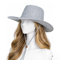 Chapeau doré scintillant pour femmes, chapeau d'été en plein air, Cowboy occidental, chapeaux de mode respirants