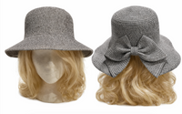 Chapeau de paille d'été pour femmes, chapeau de plage à large bord, casquette pliable pour le soleil