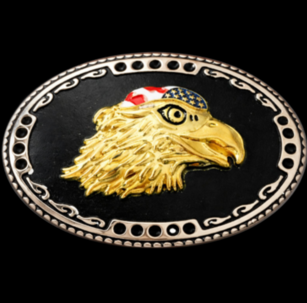 Belt Buckle Eagle USA American Flags Motorcycles Bikers Eagles Belts & Buckles