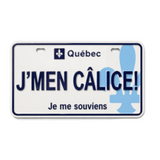 Québec J’men Câlice  License Plate Magnet Funny French Slang Souvenir Aimant