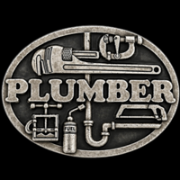 Plumber Belt Buckle Plumbers Pipe Wrench Tools Plumbing Profession Buckles Belts