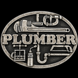Plumber Belt Buckle Plumbers Pipe Wrench Tools Plumbing Profession Buckles Belts