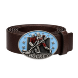Hockey's Goalie Belt Buckle Ice Hockey Canada National Sport Buckles Belts