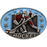 Hockey's Goalie Belt Buckle Ice Hockey Canada National Sport Buckles Belts