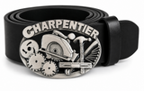 Charpentier French Carpenter Workshop Saw, Hammer Tool Profession Belt Buckle