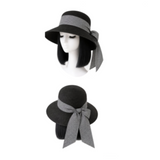 Chapeau Fedora unisexe en paille naturelle pour femmes, chapeau de plage, décontracté, à dessus plat