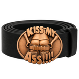 Kiss My Ass Broma divertida Luna llena Hebilla de cinturón